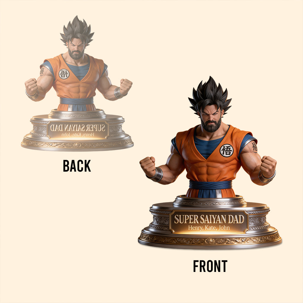 Super Saiyan Dad - Personalized Seven Balls Custom Shaped Acrylic Plaque
