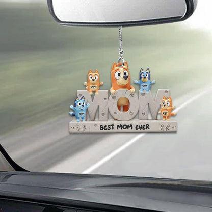 Best Mom Ever - Personalized Mother Car Ornament