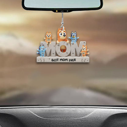 Best Mom Ever - Personalized Mother Car Ornament