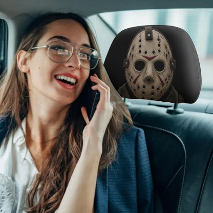 Get In Loser We're Going Killing - Personalized Horror Character Car Headrest Covers