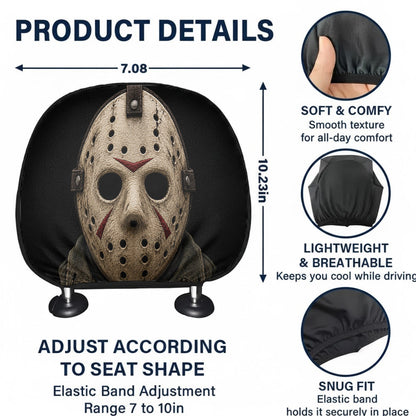 Get In Loser We're Going Killing - Personalized Horror Character Car Headrest Covers