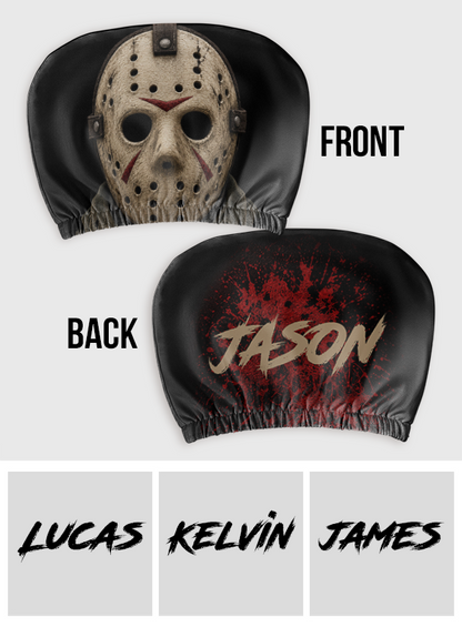 Get In Loser We're Going Killing - Personalized Horror Character Car Headrest Covers