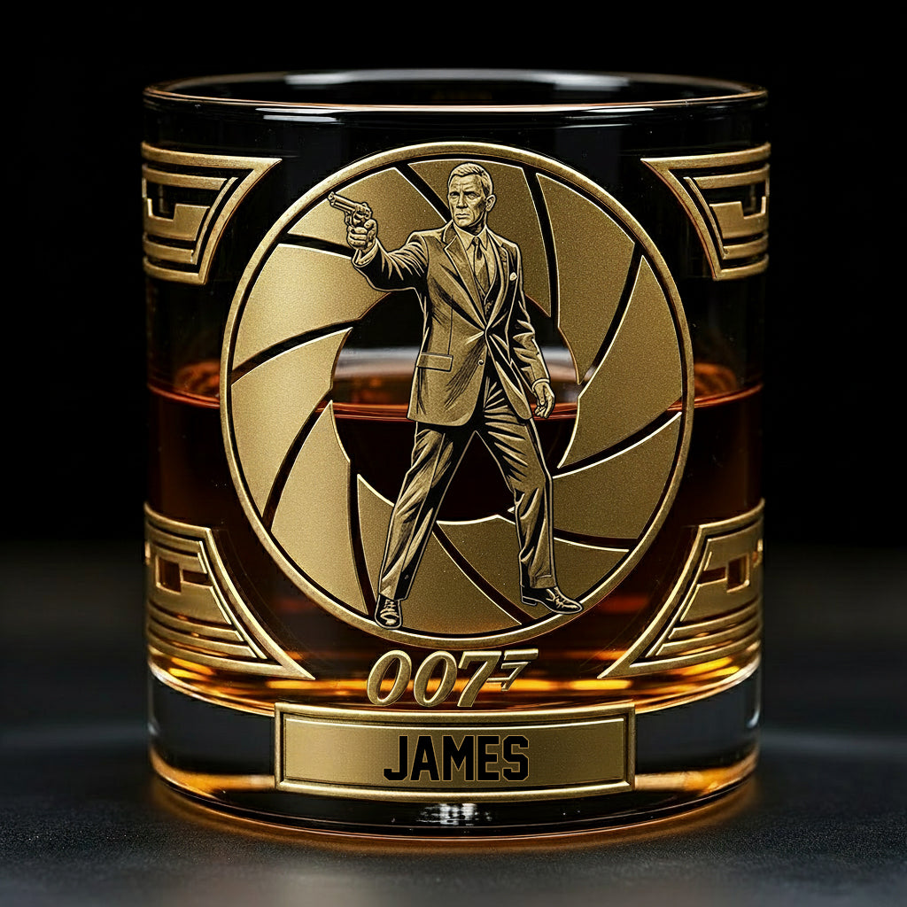 The Golden Spy Edition - Personalized Whiskey Glass