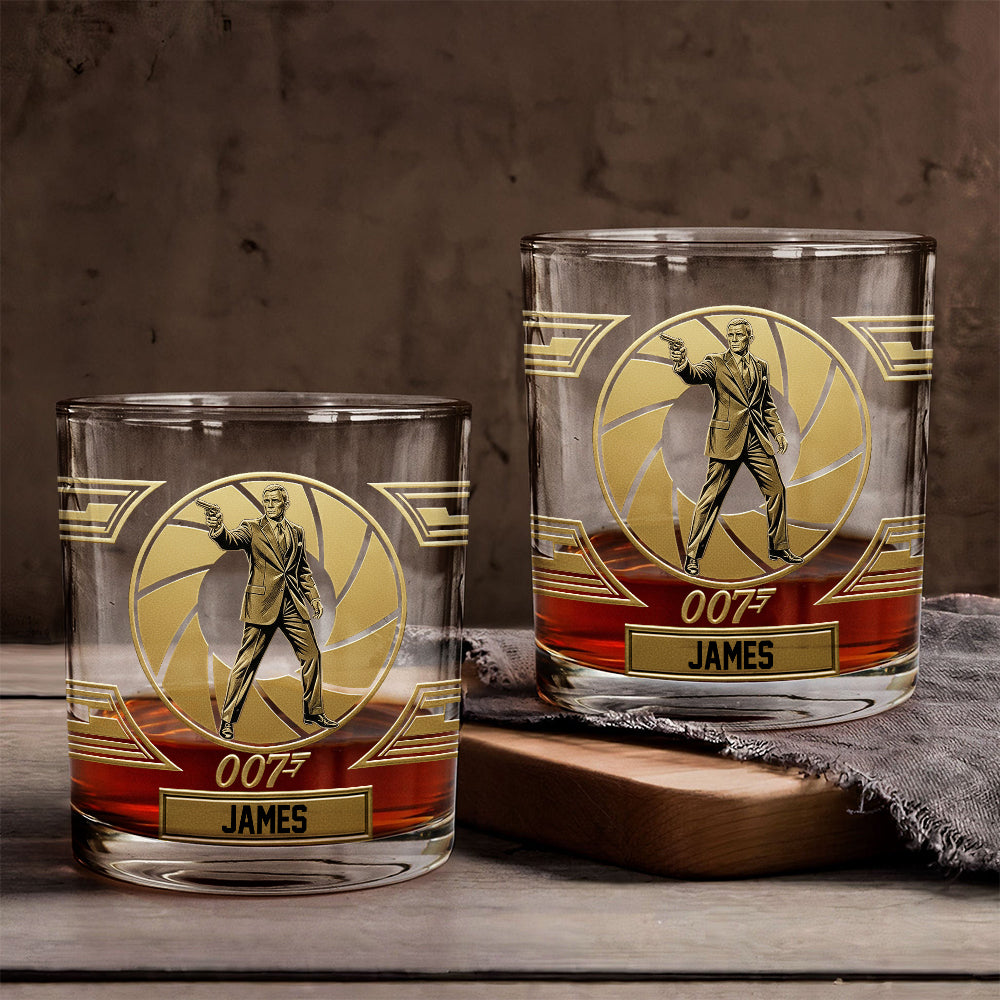 The Golden Spy Edition - Personalized Whiskey Glass
