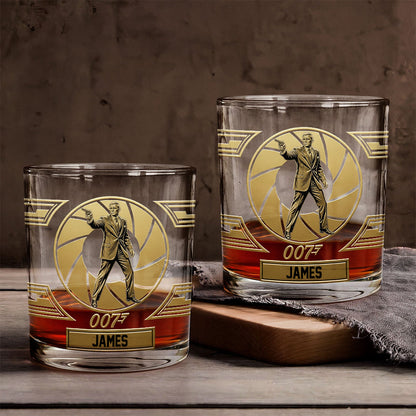 The Golden Spy Edition - Personalized Whiskey Glass