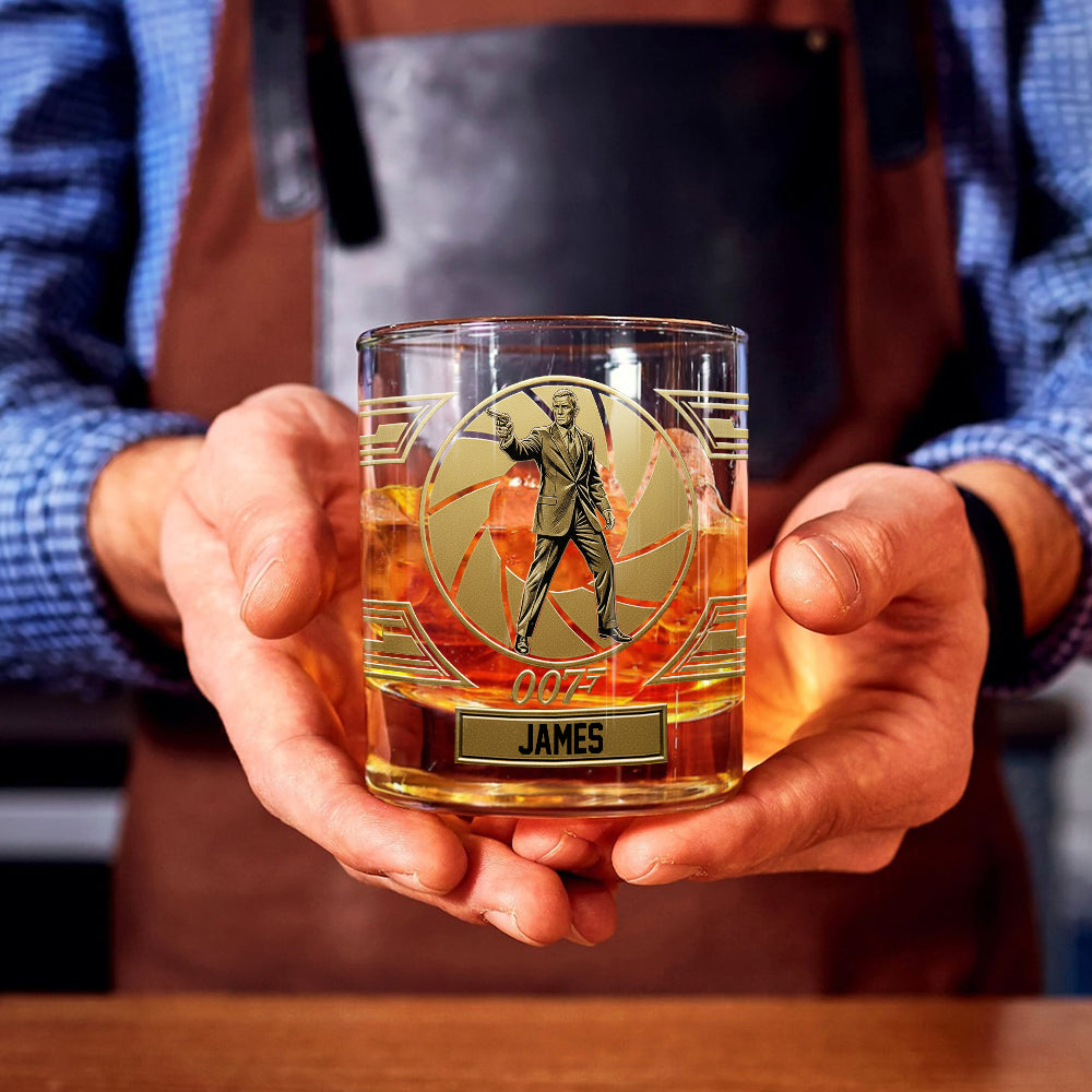 The Golden Spy Edition - Personalized Whiskey Glass