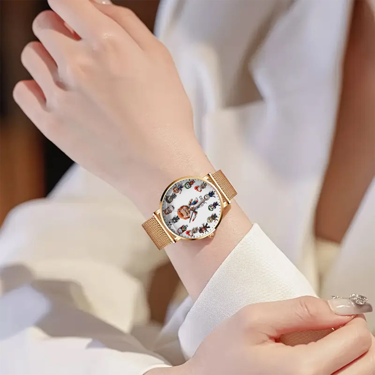 Just A Girl Who Loves Horror Movies - Personalized Women Hand Watch