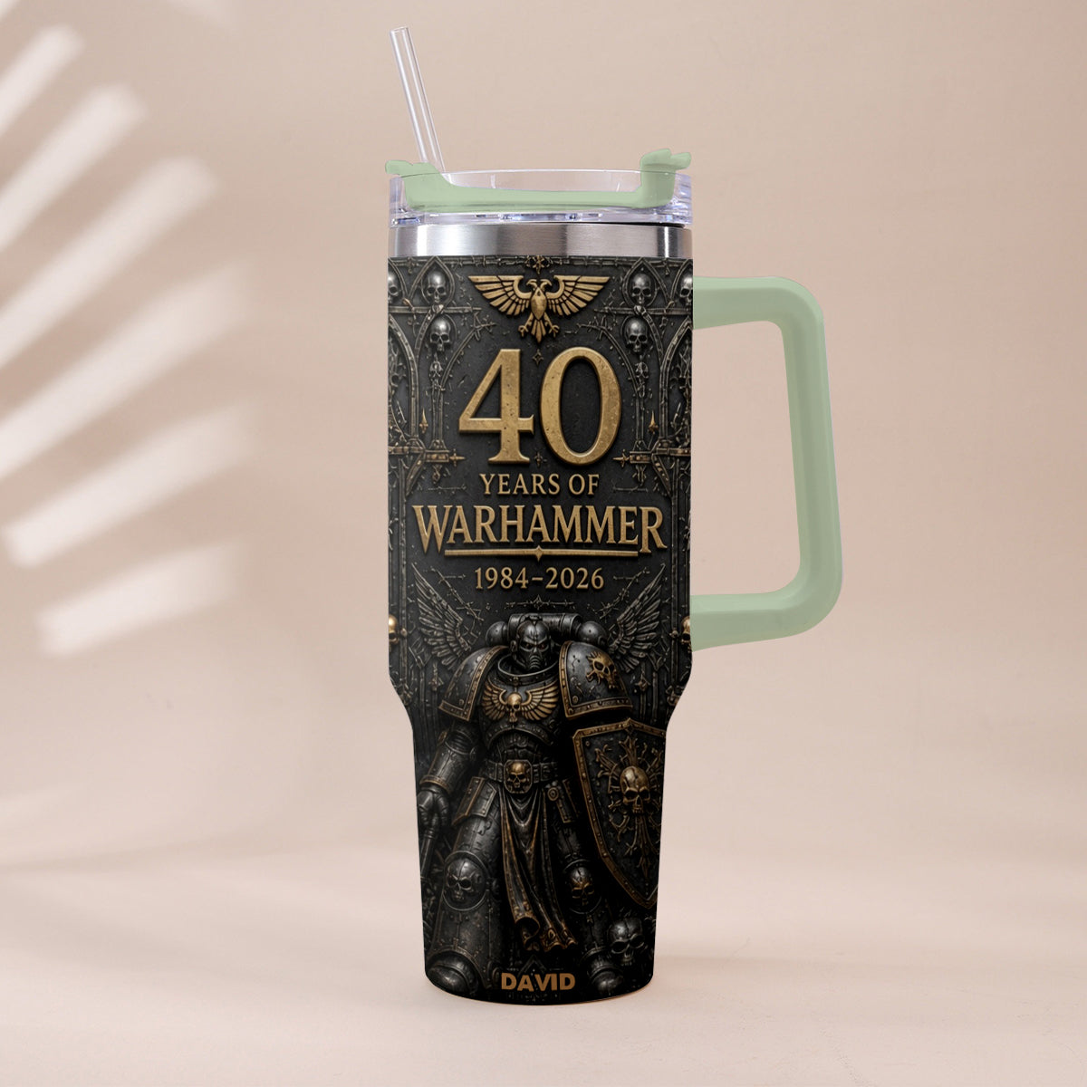 40 Years of Eternal Crusade - Personalized Endless War Tumbler With Handle