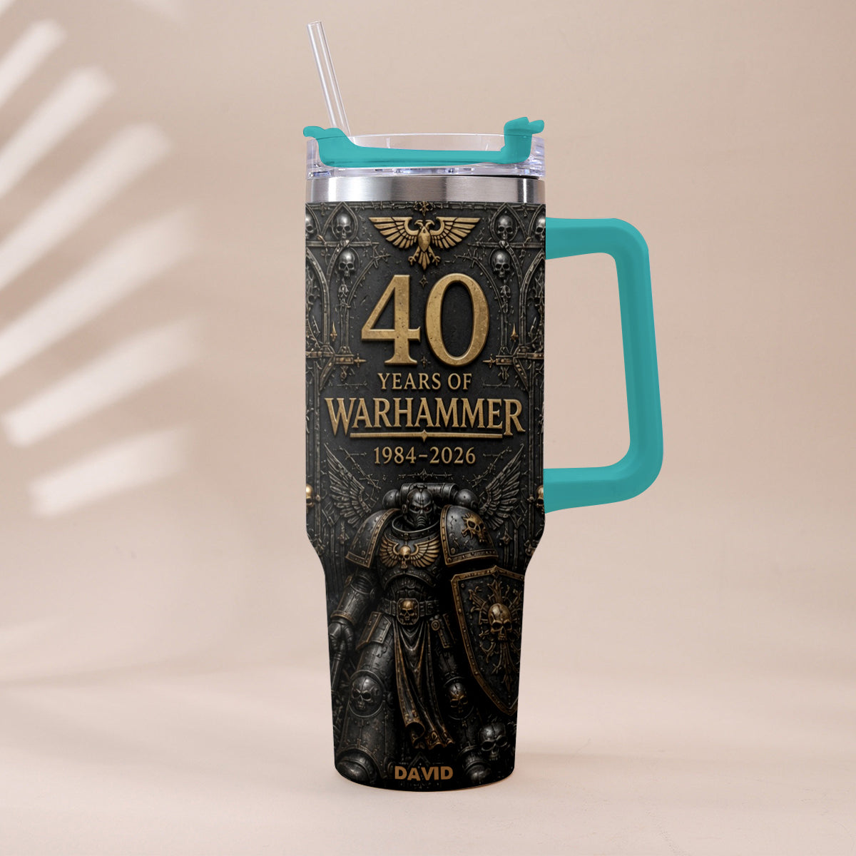 40 Years of Eternal Crusade - Personalized Endless War Tumbler With Handle