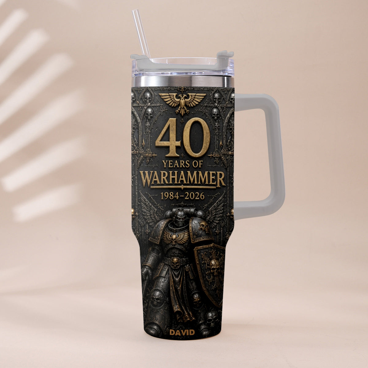 40 Years of Eternal Crusade - Personalized Endless War Tumbler With Handle