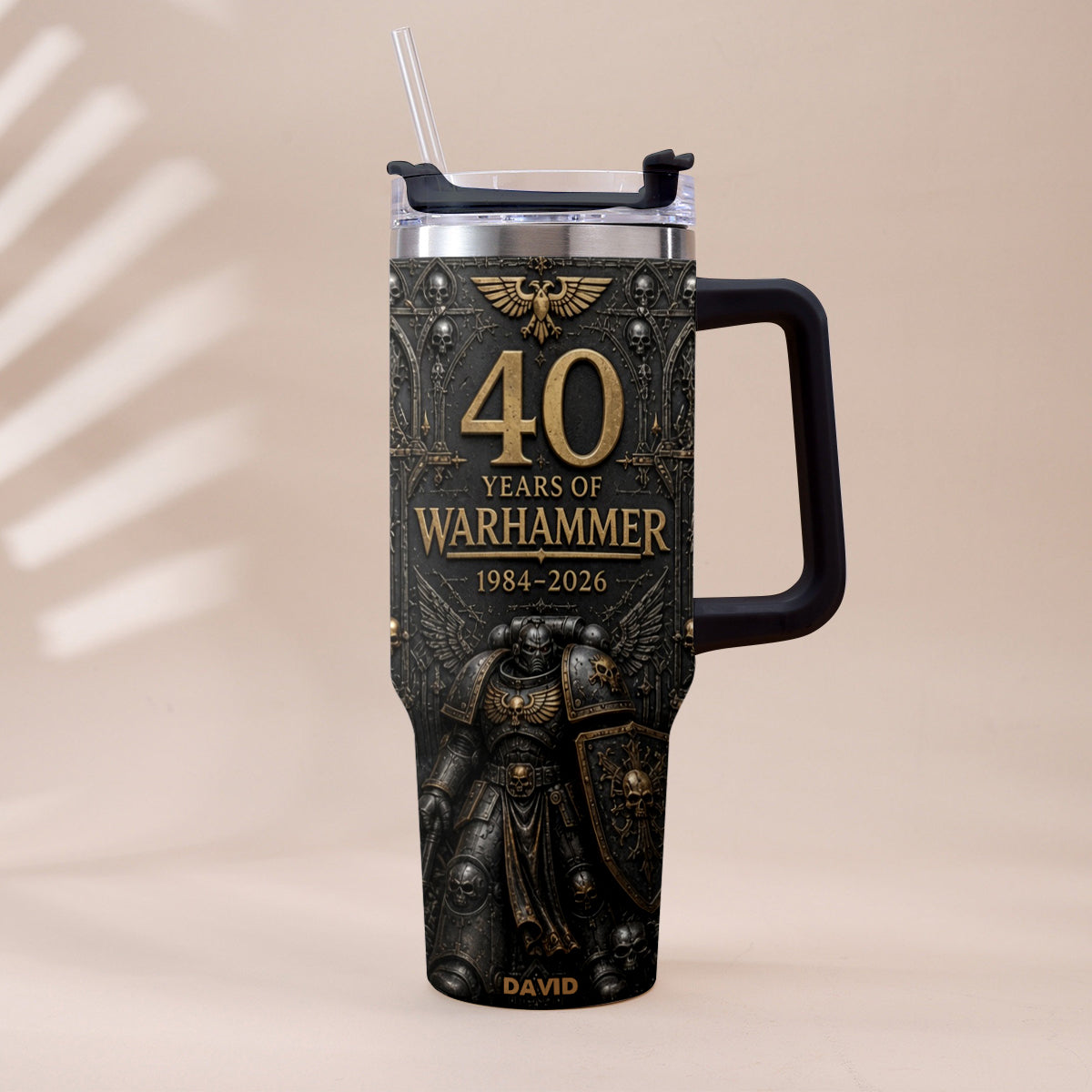 40 Years of Eternal Crusade - Personalized Endless War Tumbler With Handle