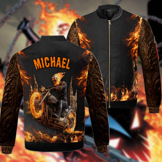 I Am A Legend - Personalized Biker Bomber Jacket
