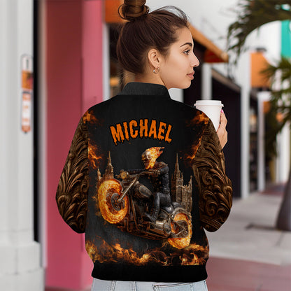 I Am A Legend - Personalized Biker Bomber Jacket