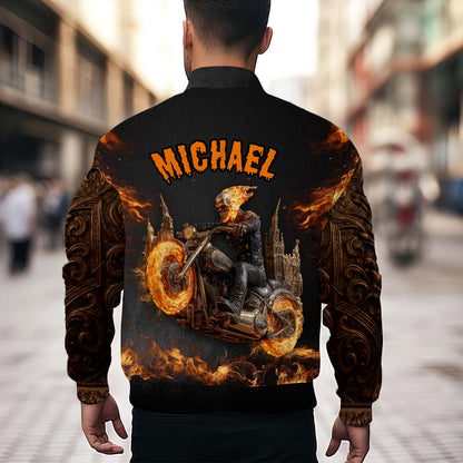 I Am A Legend - Personalized Biker Bomber Jacket