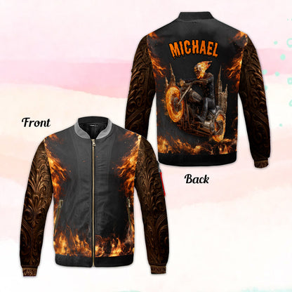 I Am A Legend - Personalized Biker Bomber Jacket