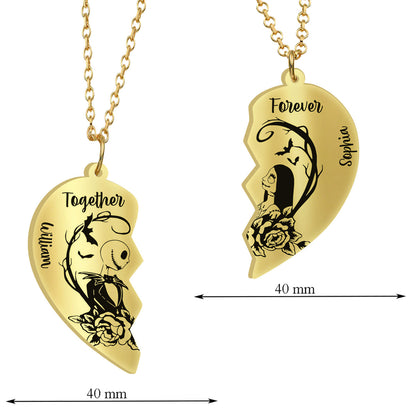 Till Death Do Us Part - Personalized Nightmare Matching Pendant Necklace