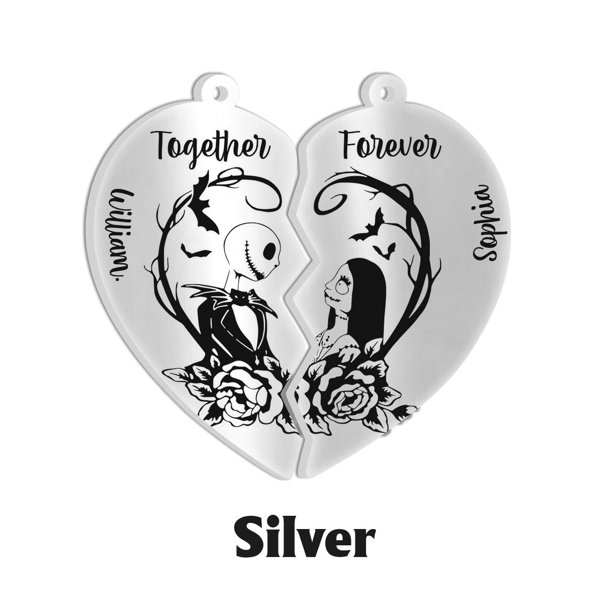 Till Death Do Us Part - Personalized Nightmare Matching Pendant Necklace