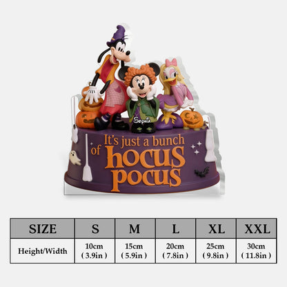 It's Just A Bunch Of Witches - Personalized Three Witches 2-Side Printed Acrylic Plaque
