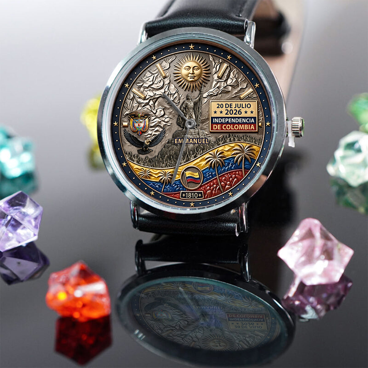 Independencia De Columbia - Personalized Expats Hand Watch