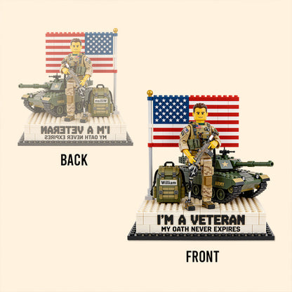 Military Veteran - Personalized Veteran Custom Shaped Acrylic Plaque