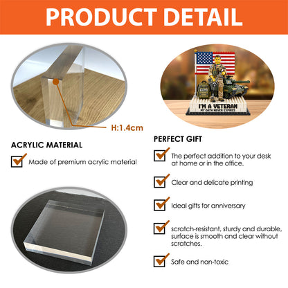 Military Veteran - Personalized Veteran Custom Shaped Acrylic Plaque