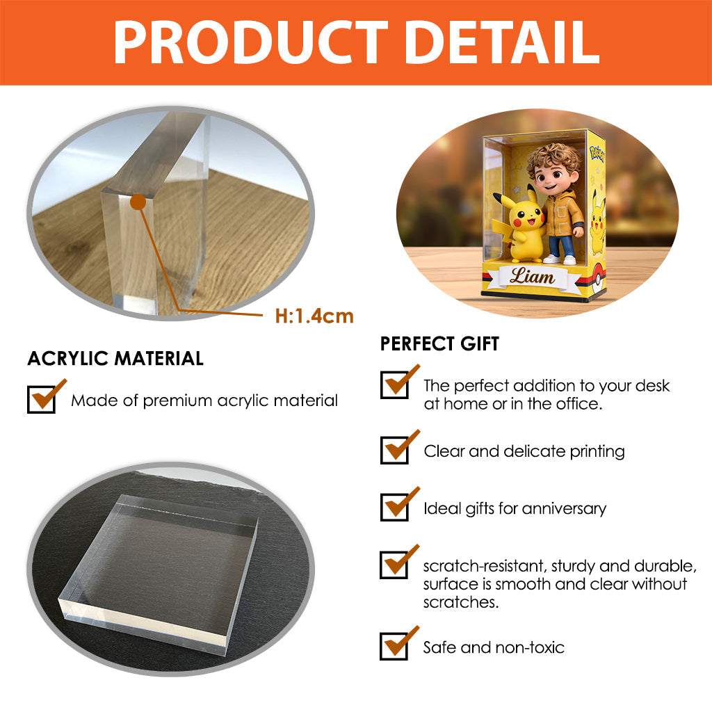 Custom Any Photo - Personalized Monster Trainer Custom Shaped Acrylic Plaque