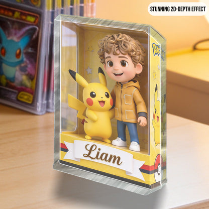 Custom Any Photo - Personalized Monster Trainer Custom Shaped Acrylic Plaque
