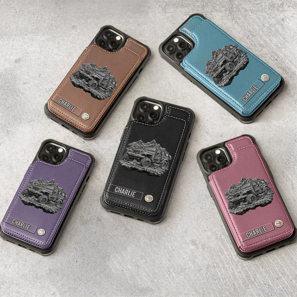 Metallic Off-Road Car - Personalized Car Wallet Phone Case