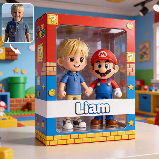 Kids Retro Game - Personalized Super Plumber Custom Shaped Acrylic Plaque
