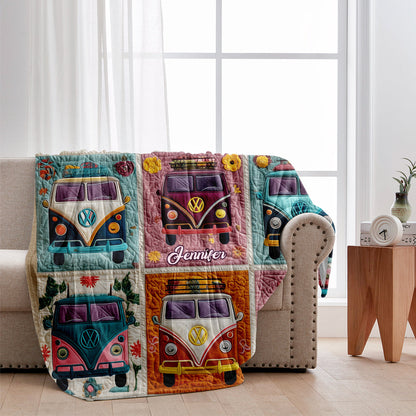 Hippie Caravans - Personalized Hippie Blanket