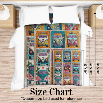 Hippie Caravans - Personalized Hippie Blanket