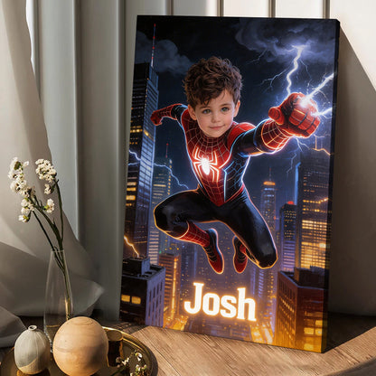 Into The Universe - Personalized Spider Canvas And Poster