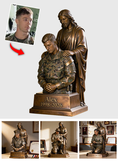 One Nation Under God - Personalized Veteran Custom Shaped Acrylic Plaque