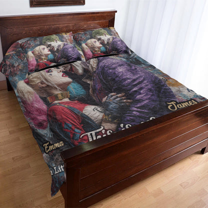 This Is Us - Crazy Couple - Personalized Bedding Set