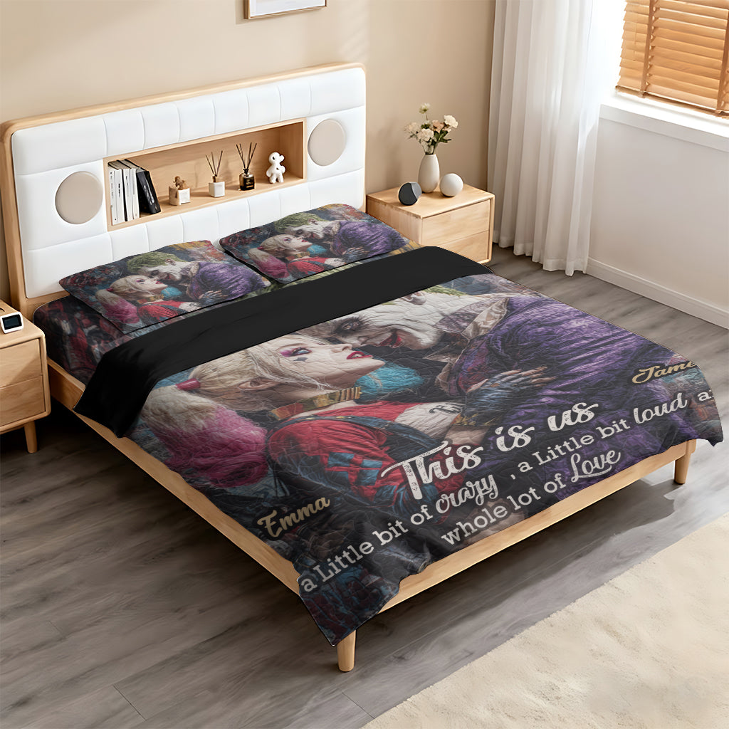 This Is Us - Crazy Couple - Personalized Bedding Set
