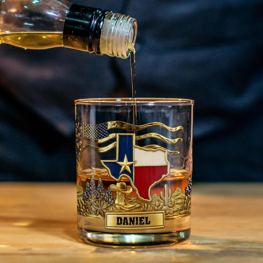Strong Texas - Personalized States of America Whiskey Decanter Set