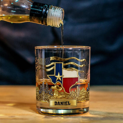 Strong Texas - Personalized States of America Whiskey Decanter Set
