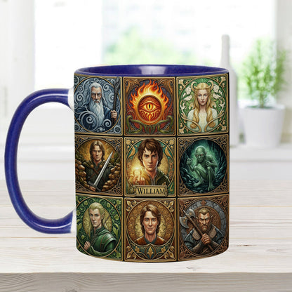 The One Mug for Your Morning Quest - Personalized The Dark Lord Accent Mug