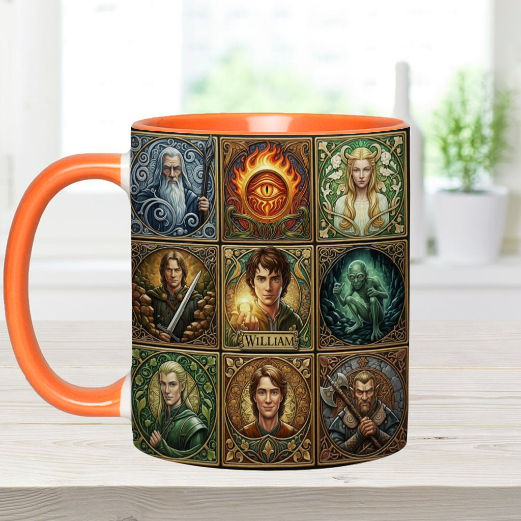 The One Mug for Your Morning Quest - Personalized The Dark Lord Accent Mug