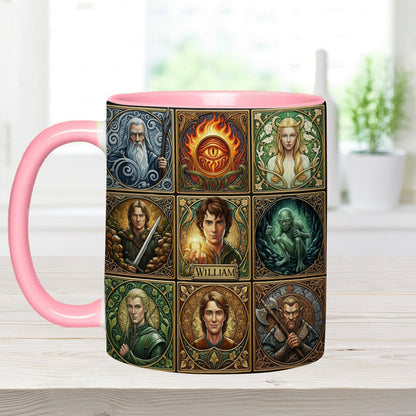 The One Mug for Your Morning Quest - Personalized The Dark Lord Accent Mug