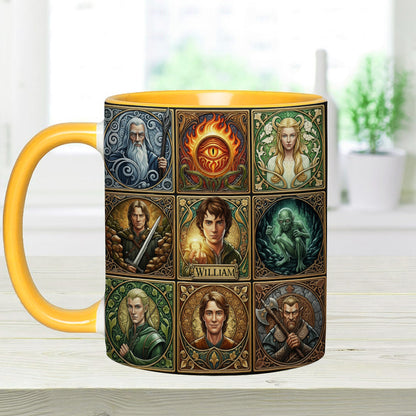 The One Mug for Your Morning Quest - Personalized The Dark Lord Accent Mug