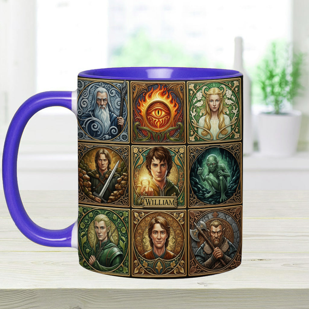 The One Mug for Your Morning Quest - Personalized The Dark Lord Accent Mug