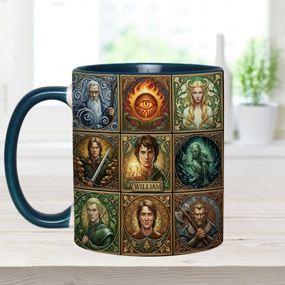 The One Mug for Your Morning Quest - Personalized The Dark Lord Accent Mug
