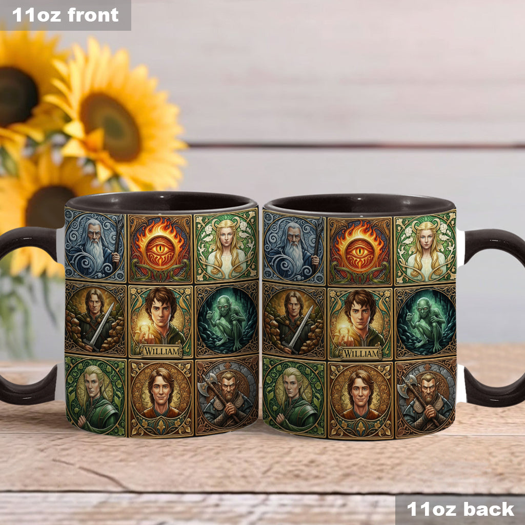 The One Mug for Your Morning Quest - Personalized The Dark Lord Accent Mug