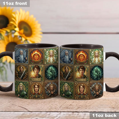 The One Mug for Your Morning Quest - Personalized The Dark Lord Accent Mug
