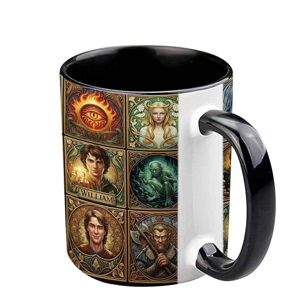 The One Mug for Your Morning Quest - Personalized The Dark Lord Accent Mug