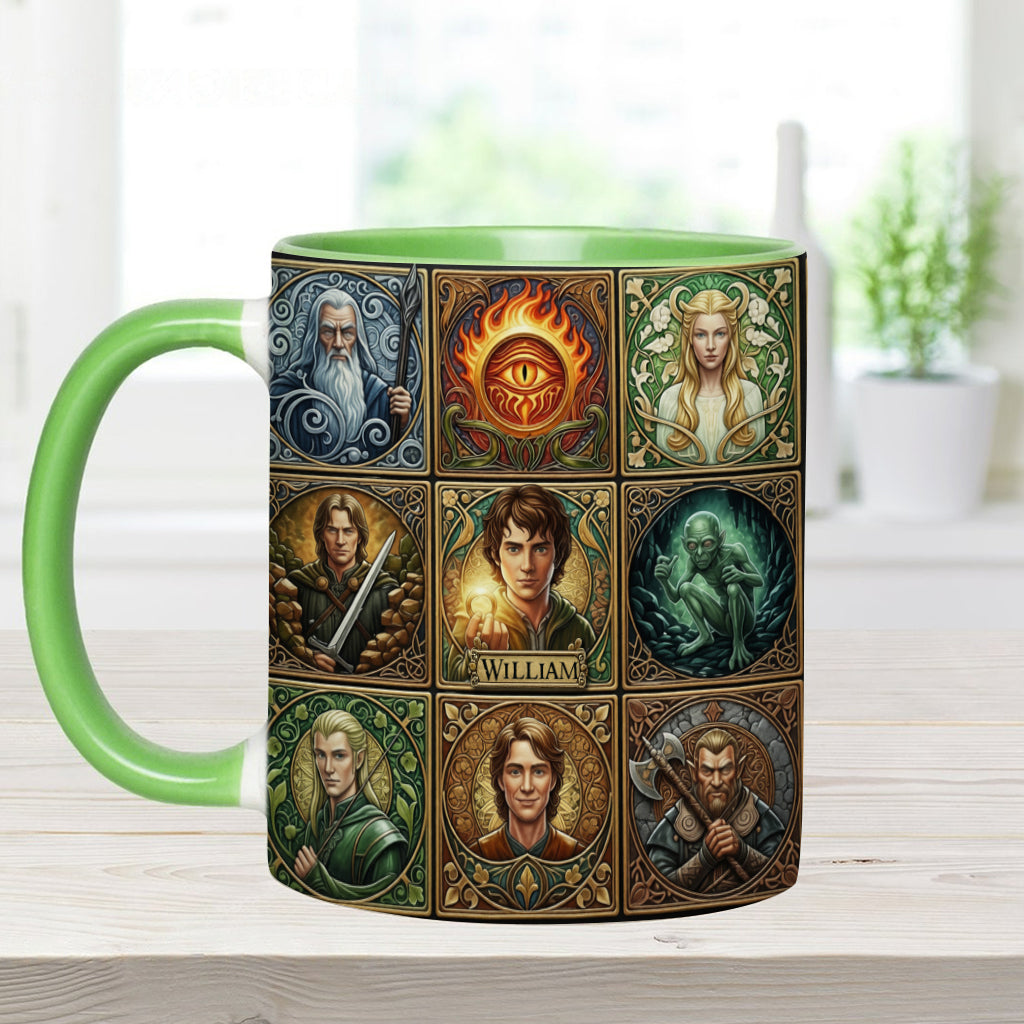 The One Mug for Your Morning Quest - Personalized The Dark Lord Accent Mug