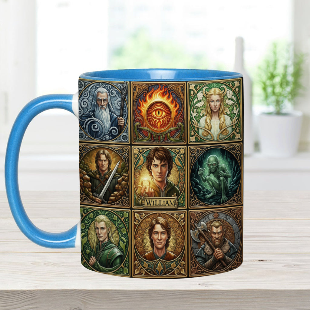 The One Mug for Your Morning Quest - Personalized The Dark Lord Accent Mug
