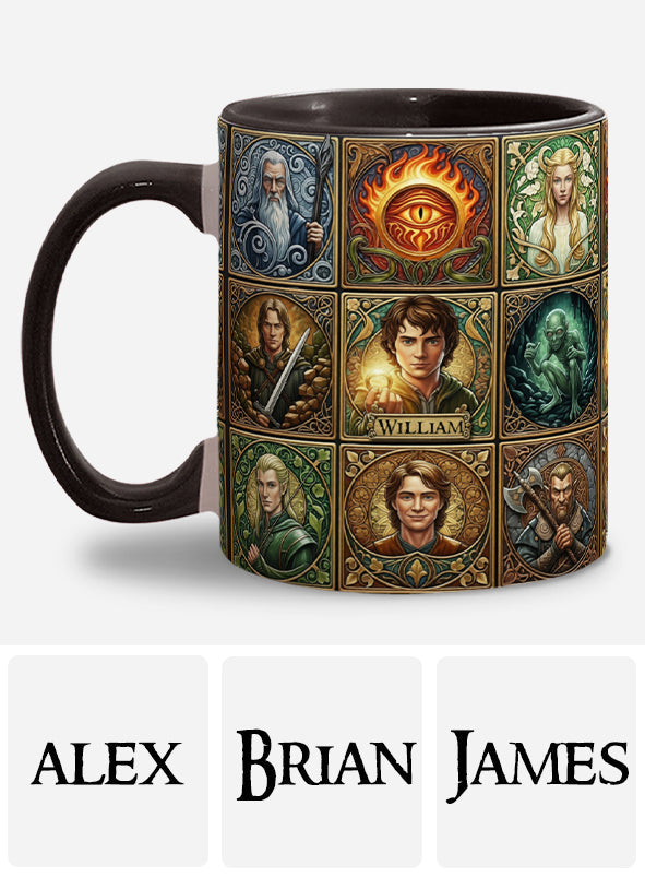 The One Mug for Your Morning Quest - Personalized The Dark Lord Accent Mug