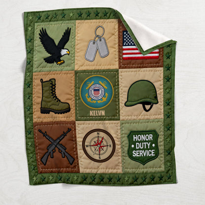 250 Years Of Honor - Personalized Veteran Blanket